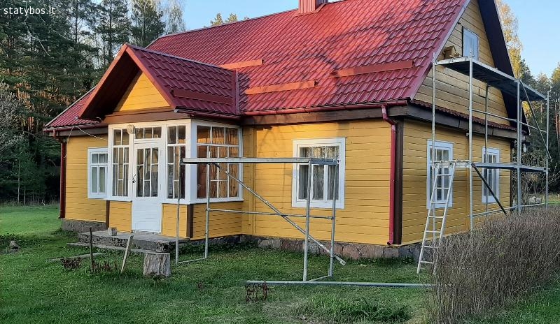 Medinių namų dažymas/atnaujinimas